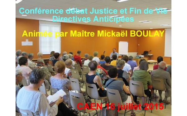 Conférence débat : La justice face à la Fin de Vie et les Directives Anticipées